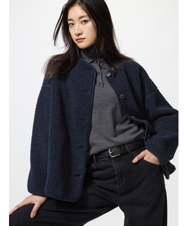 ボアフリースリラックスカーディガン