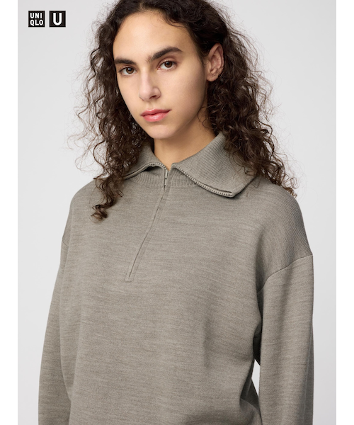 SCYE ハーフジップニット SCYEサイダブルフェイスハーフジップ