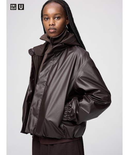 【UNIQLO】コーティングショートブルゾン　XXL コーティングショートブルゾン｜ユニクロの通販｜&mall（アンドモール