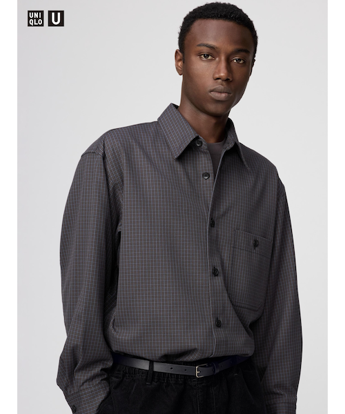 ツイルワークオーバーサイズシャツ｜ユニクロの通販｜&mall