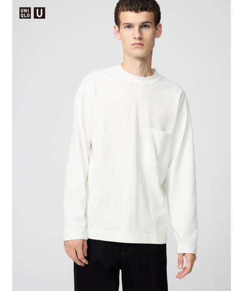 クルーネックTシャツ/長袖｜ユニクロの通販｜&mall（アンドモール