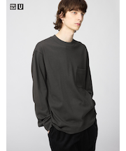 クルーネックTシャツ/長袖