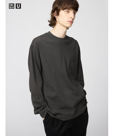 クルーネックTシャツ/長袖