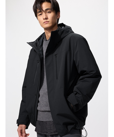 ハイブリッドダウンパーカ