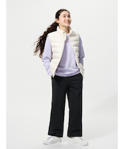 GIRLS ボアスウェットワイドパンツ