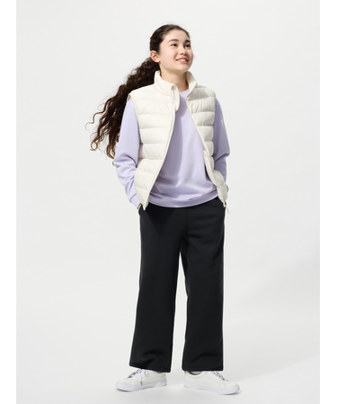 GIRLS ボアスウェットワイドパンツ