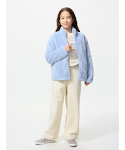 GIRLS ボアスウェットワイドパンツ