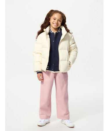 GIRLS ボアスウェットワイドパンツ