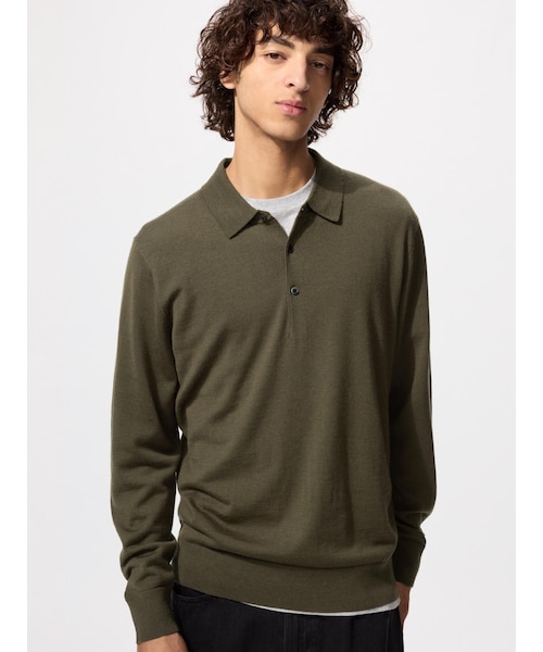 虫めがねkunio　UNIQLO メリノニットポロセーター セット XL ユニクロ公式 | メリノニットポロセーター(メンズ)