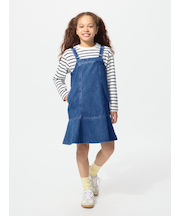 GIRLS デニムジャンパースカート