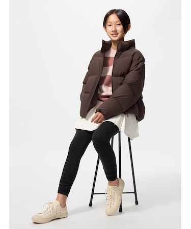 GIRLS 極暖ヒートテックシャーリングレギンス