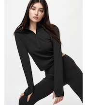 エアリズムソフトハーフジップT/長袖