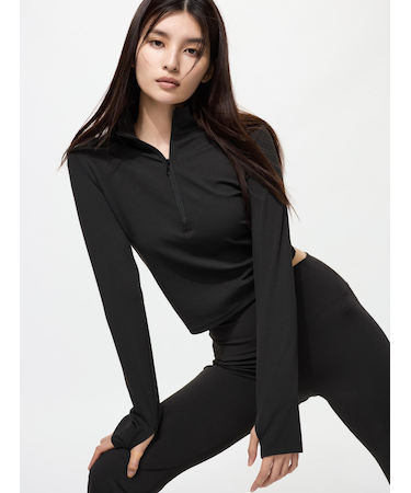 エアリズムソフトハーフジップT/長袖