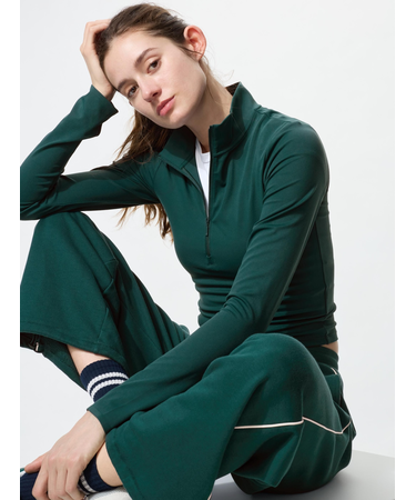 エアリズムソフトハーフジップT/長袖