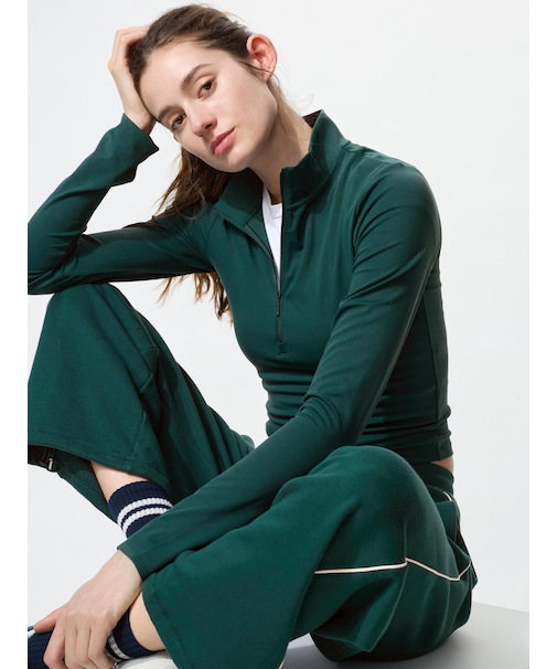 エアリズムソフトハーフジップT/長袖