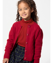 GIRLS ヒートテックコットンハイネックTシャツ長袖