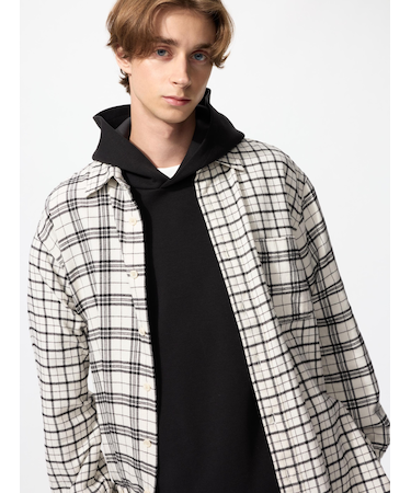 フランネルチェックシャツ