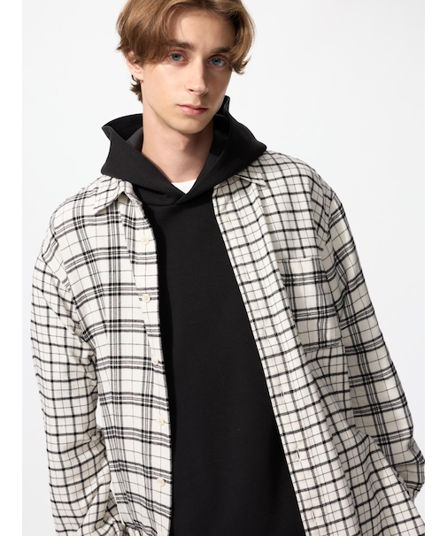 フランネルチェックシャツ