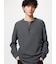 ワッフルヘンリーネックTシャツ/長袖