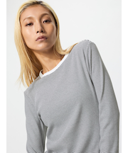 ソフトリブT/長袖/ボーダー