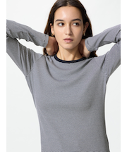 ソフトリブT/長袖/ボーダー