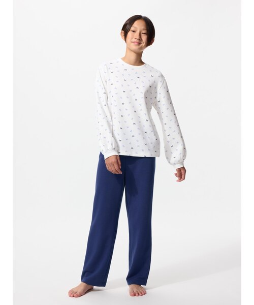 GIRLS エアリズムウルトラストレッチセット長袖｜ユニクロの通販