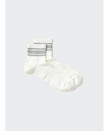 スポーツハーフソックス/パイルライン