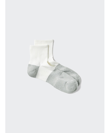 スポーツハーフソックス/パイル/カラーブロック