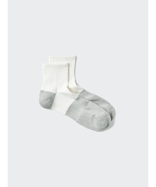 スポーツハーフソックス/パイル/カラーブロック