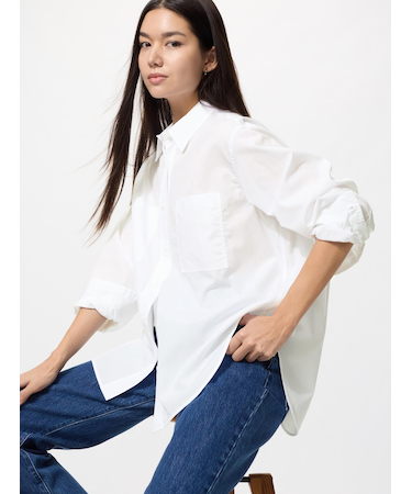 コットンオーバーサイズシャツ