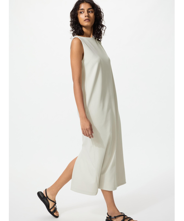 クレープジャージー ワンピース ノースリーブ