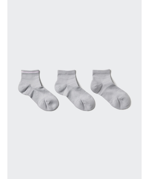 ショートソックス/3足組/パイルライン