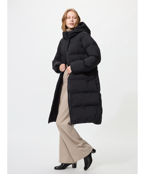 シームレスダウンロングコート DARK GREEN(完売品) ユニクロ公式 | シームレスダウンロングコート