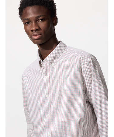 ブロードシャツ/チェック/ボタンダウン