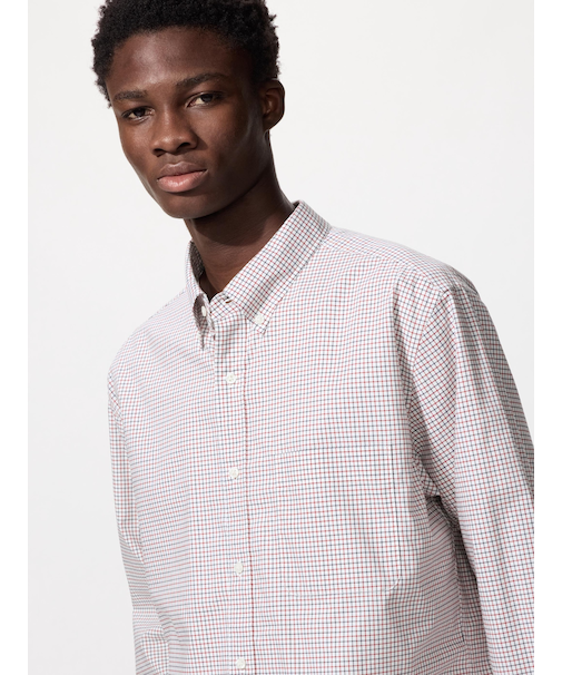 ブロードシャツ/チェック/ボタンダウン