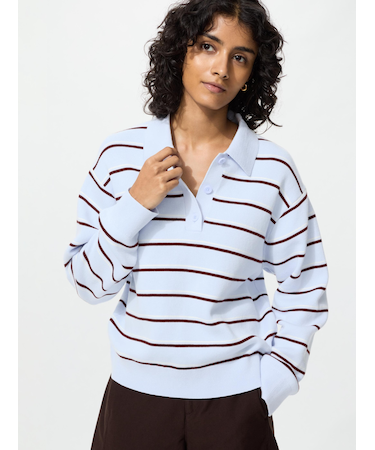 スムースコットンポロセーター