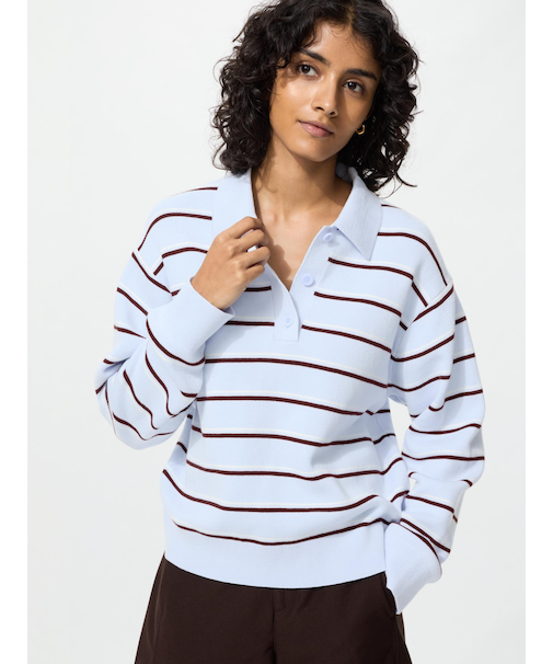 スムースコットンポロセーター