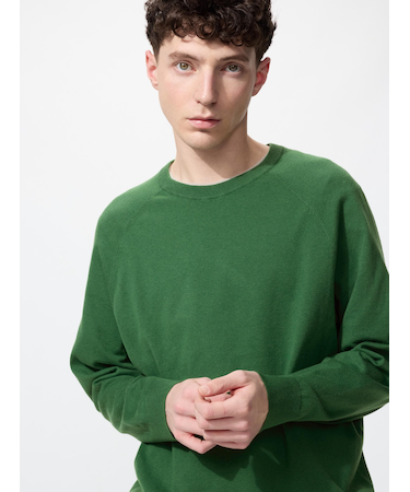 ウォッシャブルクルーネックセーター