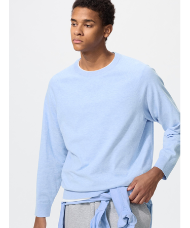 ウォッシャブルクルーネックセーター