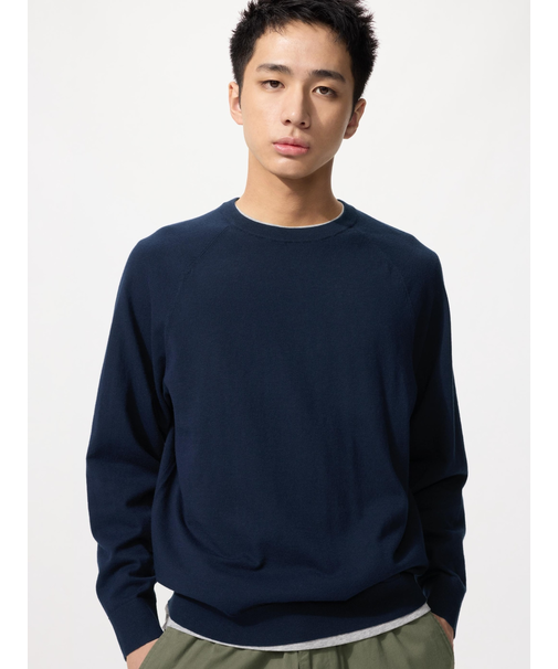 ウォッシャブルクルーネックセーター