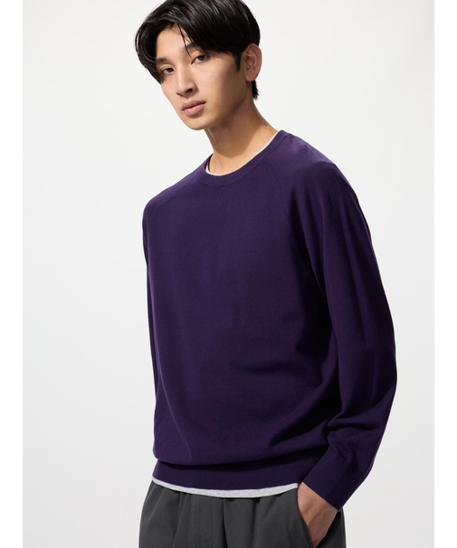 ウォッシャブルクルーネックセーター