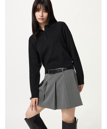 スムースコットンポロセーター