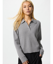 スムースコットンポロセーター