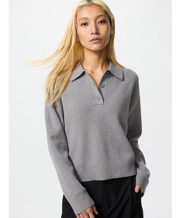 スムースコットンポロセーター