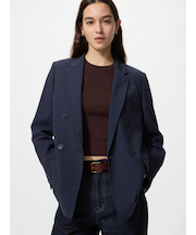 ダブルジャケット/ストライプ