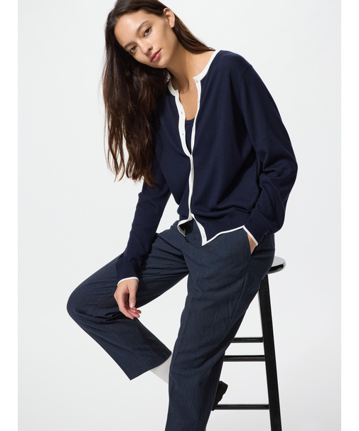 スマートアンクルパンツ/ストライプ