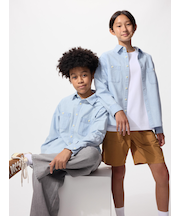 KIDS シャンブレー シャツ