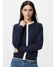 UVカットクルーネックカーディガン