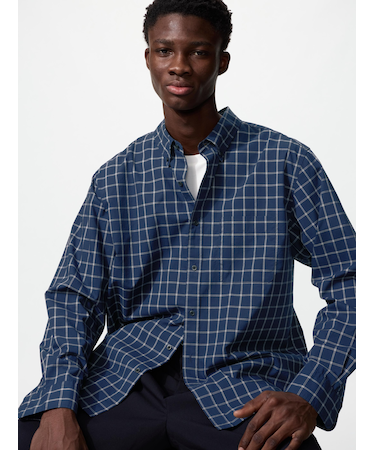 ブロードシャツ/チェック/ボタンダウン