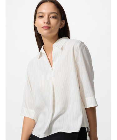 レーヨンスキッパーブラウス7分袖